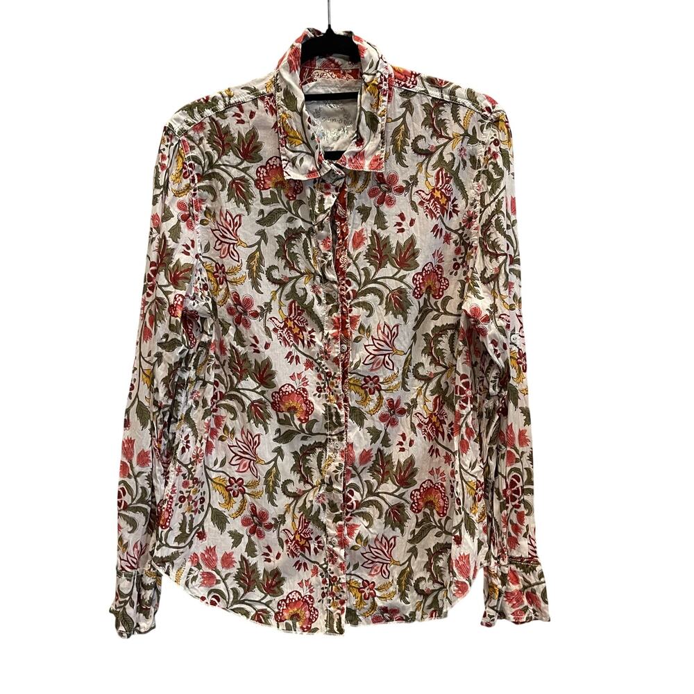 CINO floral flowy button-down shirt  Size:L